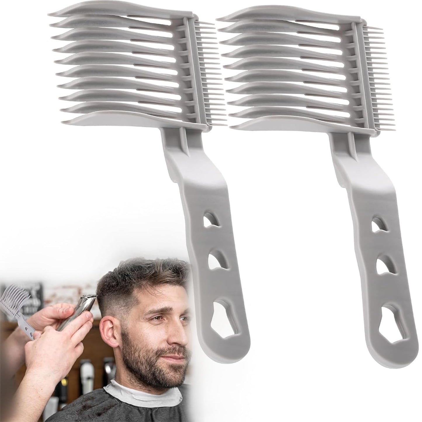 2PCS blend friend fade comb, Fade Comb tool, Professional Barber Comb For Home, Salon or Professional Use