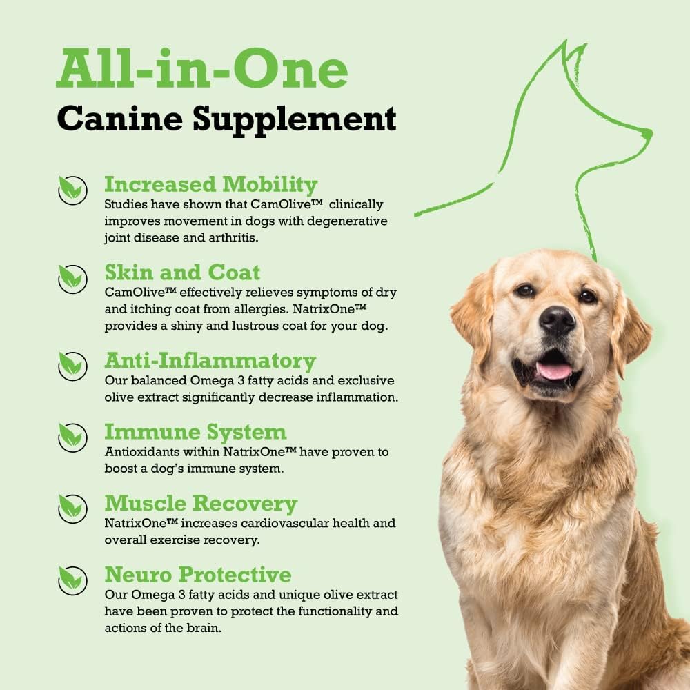 100% Pure Camelina Oil for Dogs, 32 oz - Dog Skin and Coat Supplement All-Natural Supplements, Support Hearts, Joints, Coats, Skin and Anti-inflammatory, Protective Care - Omega 3 by NatrixOne