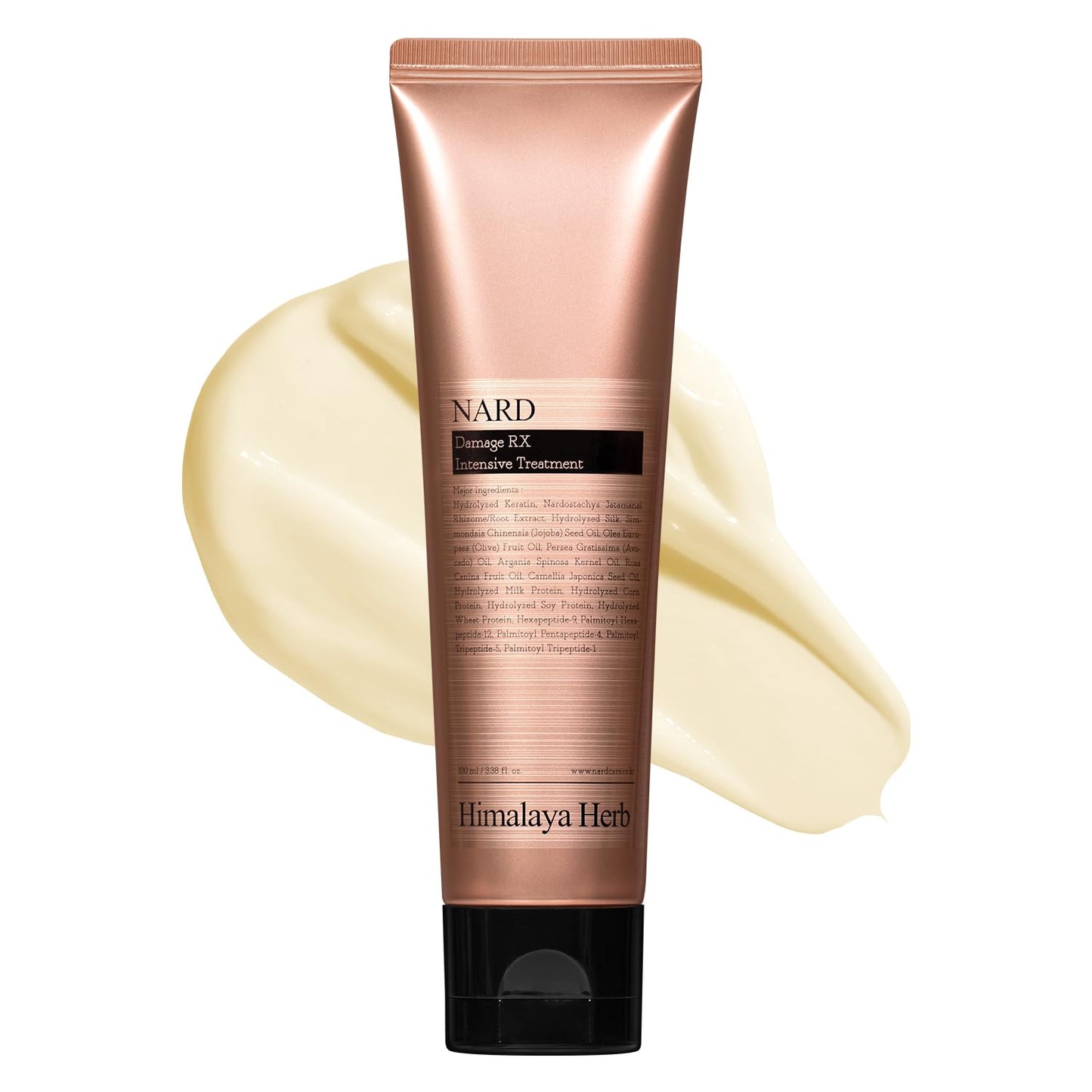 NARD RX Hair Conditioner for damaged hair / 3.38 oz - RX Treatment, High-Nutrition, and Split Hair Care (Containing Amino Acids, Protein, Keratin, Silk, 11 Peptides, Vitamin E, and 6 Oils)