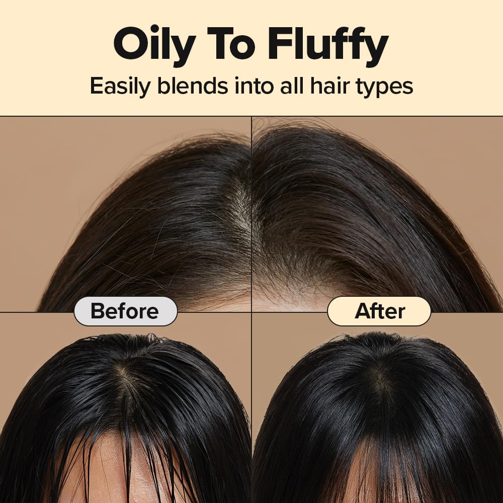 I DEW CARE Tap Secret Dry Shampoo Powder with Biotin - Tap Secret Original | Strengthening & Volumizing, Refillable, Travel size, Non-aerosol, Brunette, Korean Ginseng, Stocking Stuffers, 0.24 Oz