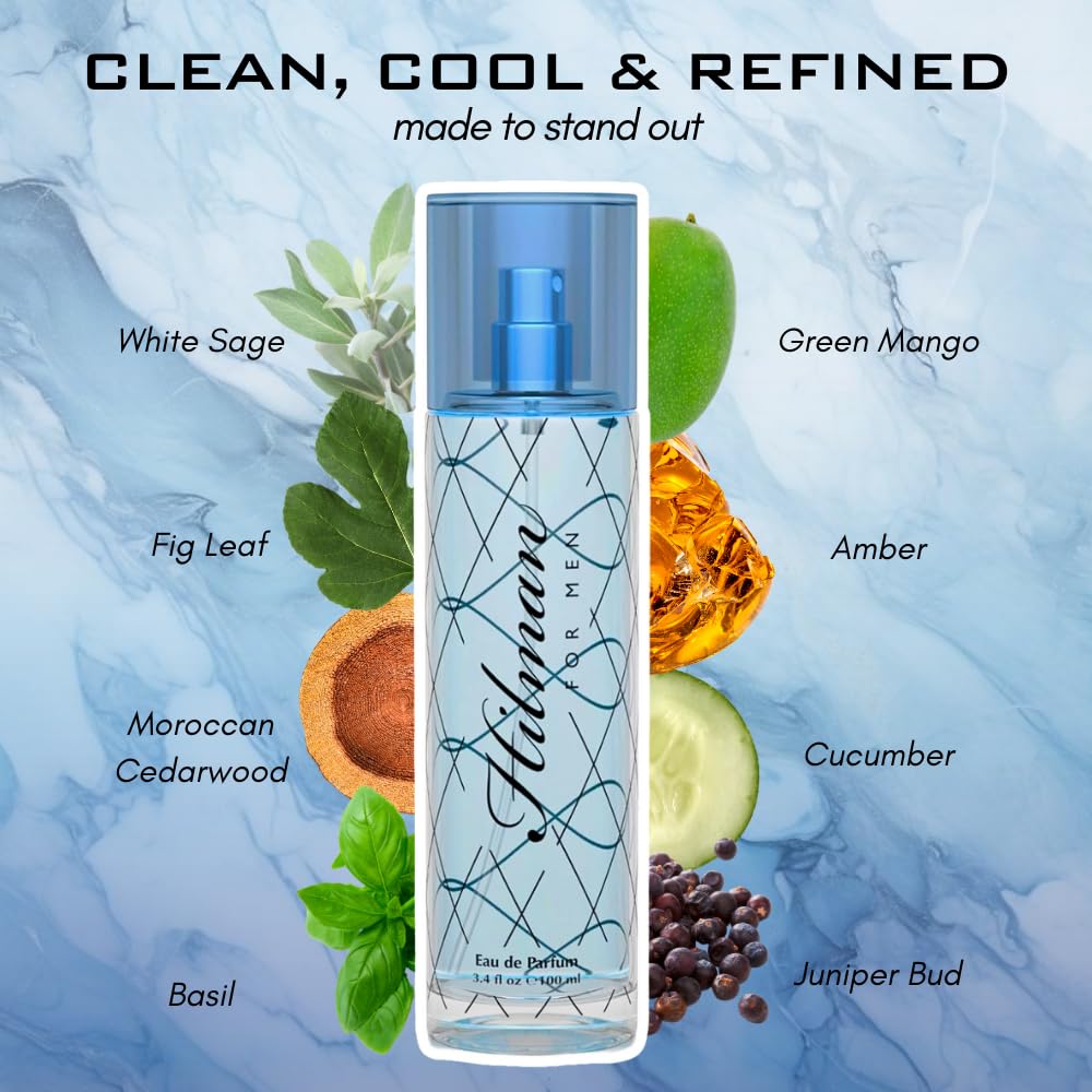 Perfume for Men – INSPIRED by A WORLD RENOWNED MEN’S PERFUME – Mango, Fig Leaf, Basil, Cedarwood – Fresh, Sexy, Bold, Long-Lasting Eau De Parfum 100ml (3.4 fl oz)