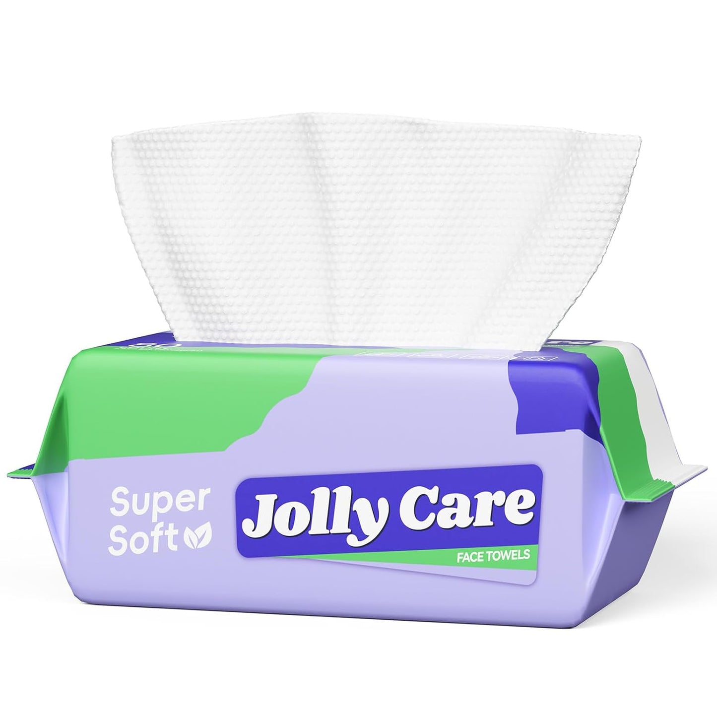 Face Towels Disposable, Face Towelette Disposable, Soft Disposable Face Towel for Makeup Remover, Thick Face Cloths for Women Cleansing, Skin Care, 7.8"×7.8", 80 Count (1 Pack)