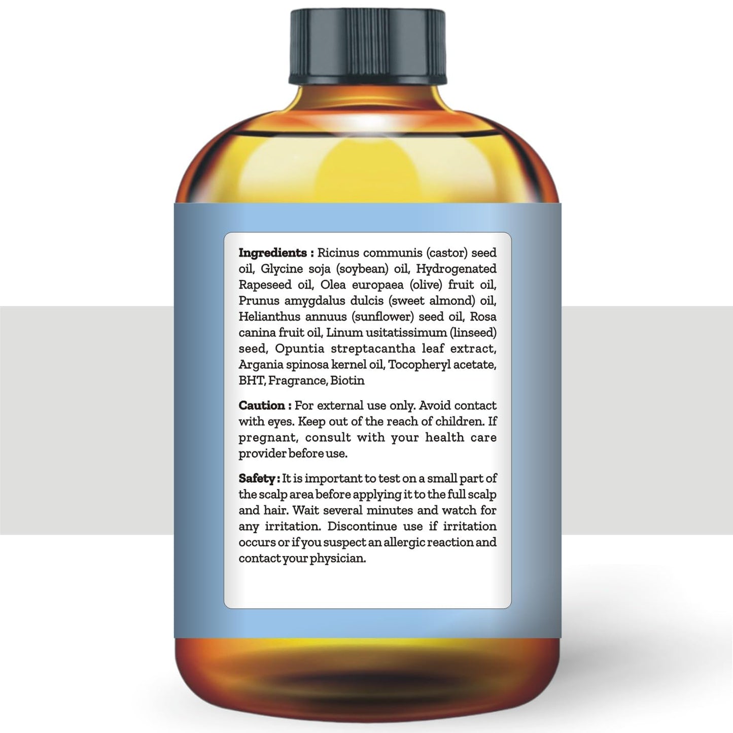 First Botany Biotin Castor Oil Encourages Hair Growth, Scalp & Hair Strengthening Serum, Nourishing Treatment for Split Ends, Dry Scalp, Safe for All Hair Types, 4 fl oz