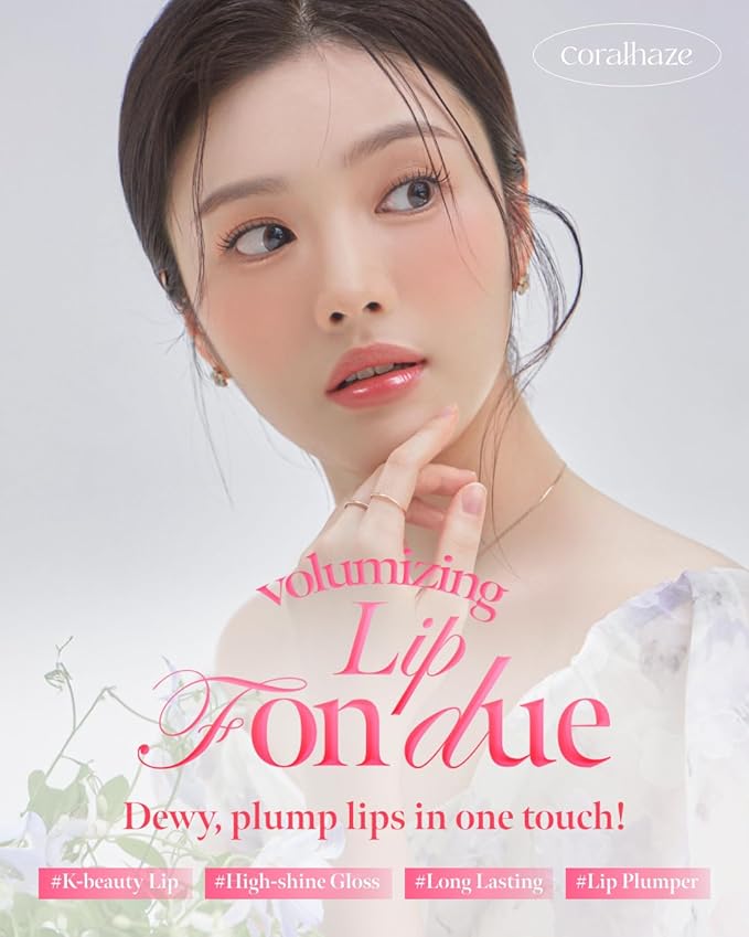 Volumizing Lip Fondue 08 Polite 2g, 3-in-1 Melting Balm for Hydrating Lip Care, Plumping Volume and High-Gloss Water Glow, Infused with Rosehip Oil for Longlasting Moisture, Korean Makeup