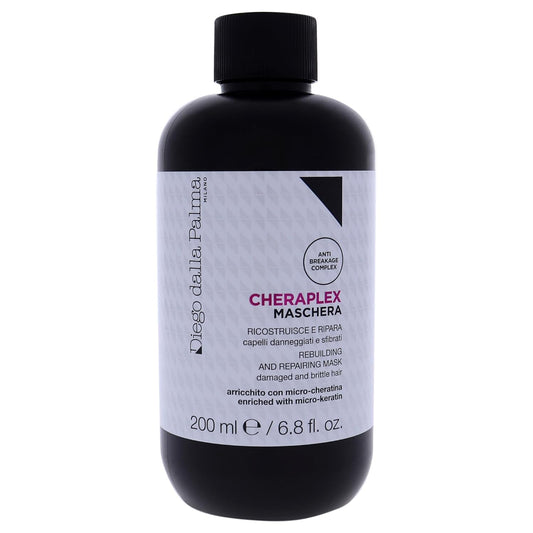 Diego dalla Palma Cheraplex Rebuilding And Repairing Hair Mask - For Damaged And Brittle Hair - Deeply Nourishes So You Can Detangle With Ease - Use As A Weekly Or Bi-Weekly Treatment - 6.8 Oz