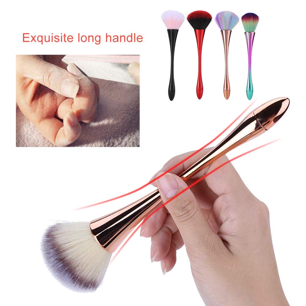 5 Styles Nail Dust Brush for Makeup or Nail Arts Brushes Manicure DIY Tool(2)
