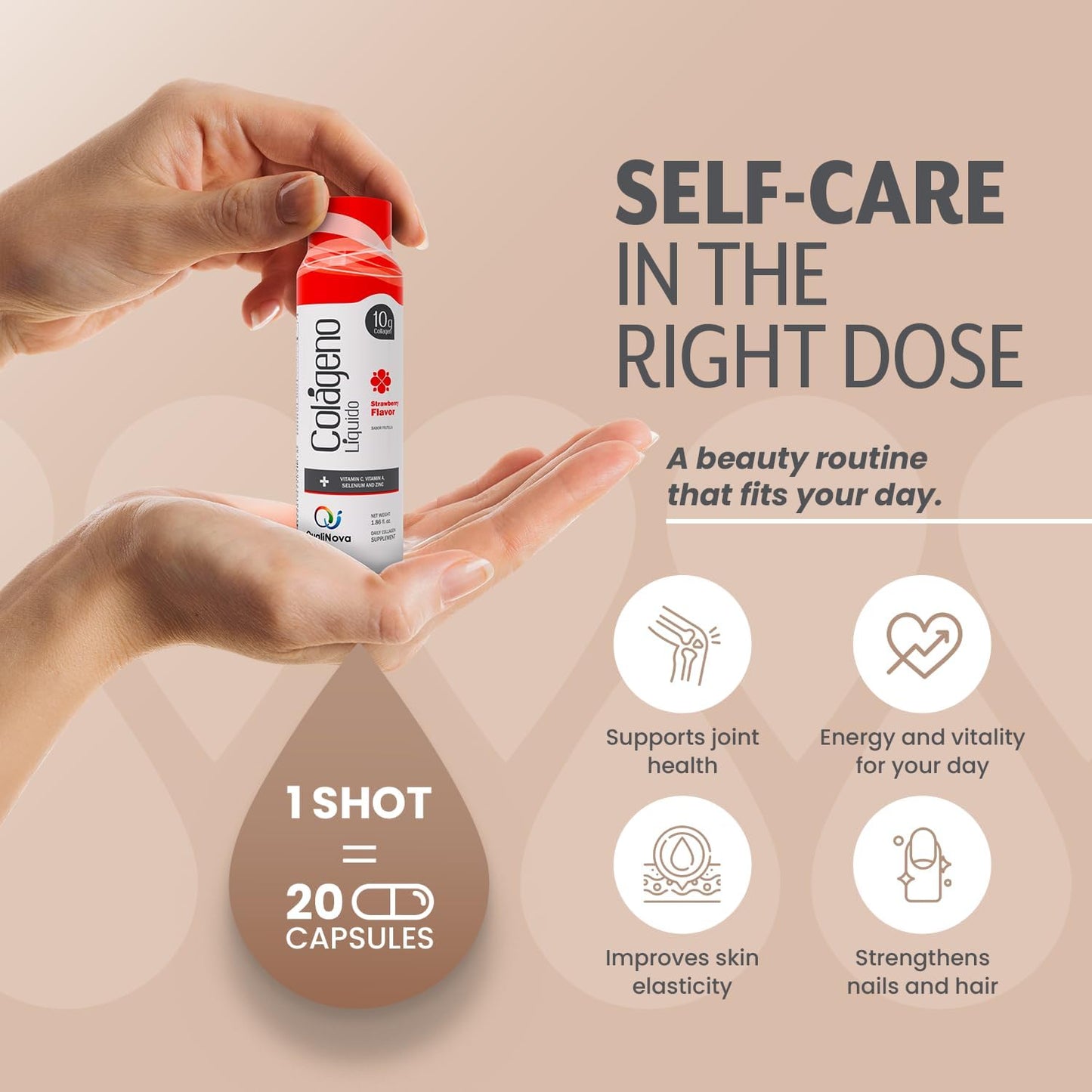 Hydrolyzed Liquid Collagen for Women & Men (30 Pack) –3X Faster Absorption, 10g Collagen Drink for Anti-Aging, Hair Growth & Joint Support- Individual Shots- 6 Tropical Flavors