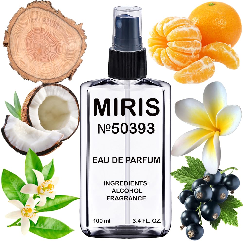 MIRIS No. 50393, Inspired by Surmonter, Long-Lasting Unisex Eau de Parfum for Women & Men, Spray 3.4 Fl Oz / 100 ml
