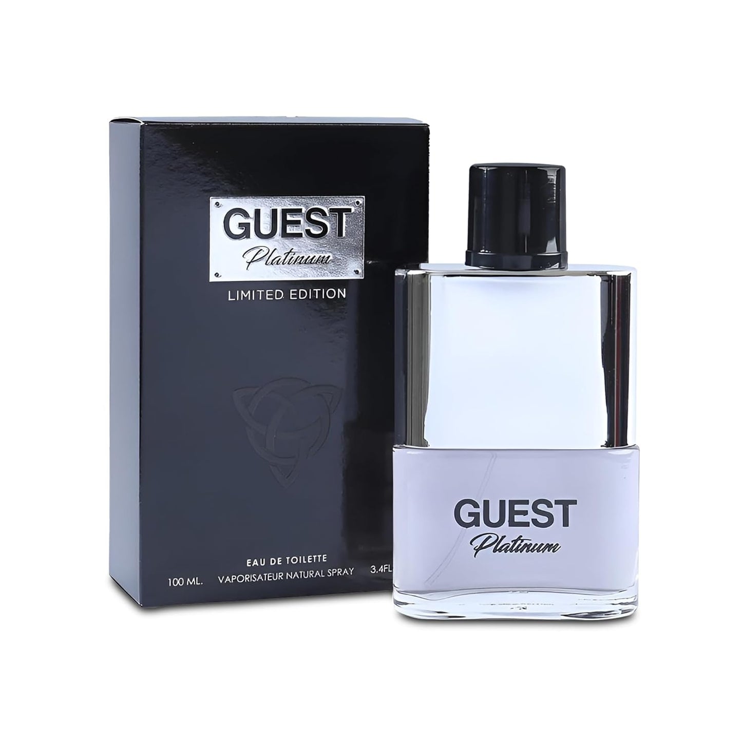 Guest Platinum Men Cologne Fresh Scent Eau De Toilette Spray, Fragrance For Men Long-Lasting Cologne Choice For Daily Wear Elegant 100ml Bottle