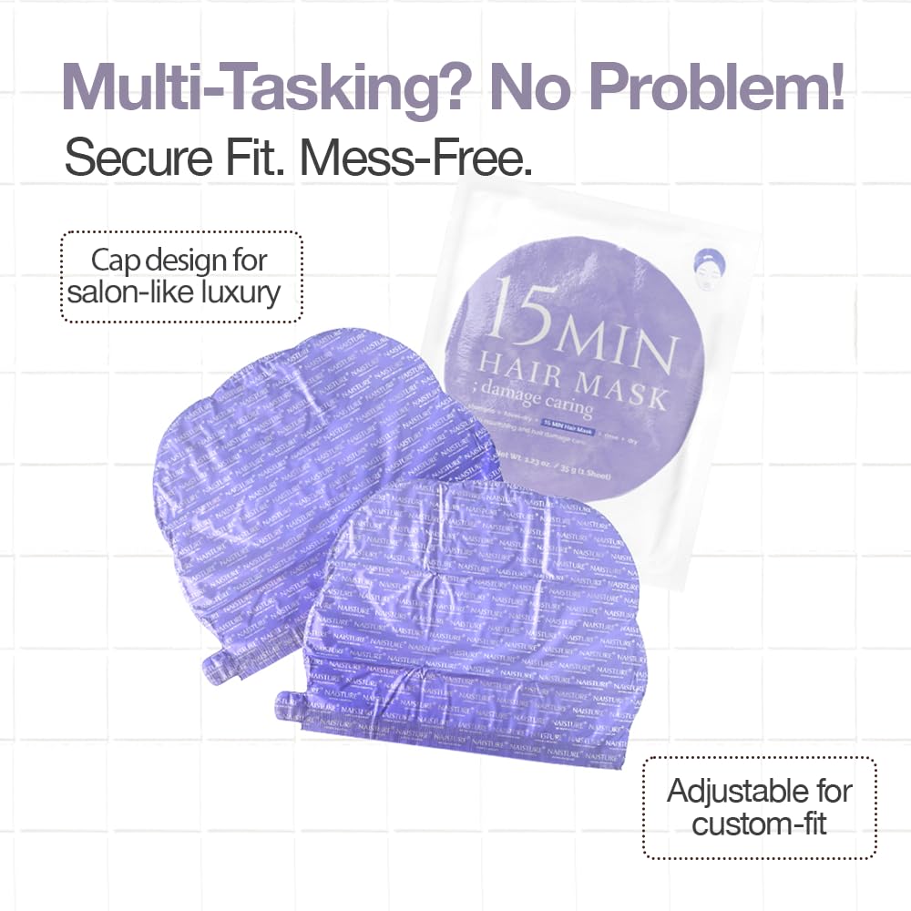 Naisture 15-Min Nourishing Travel Hair Mask Set for Deep Conditioning, Vibrance, and Shine
