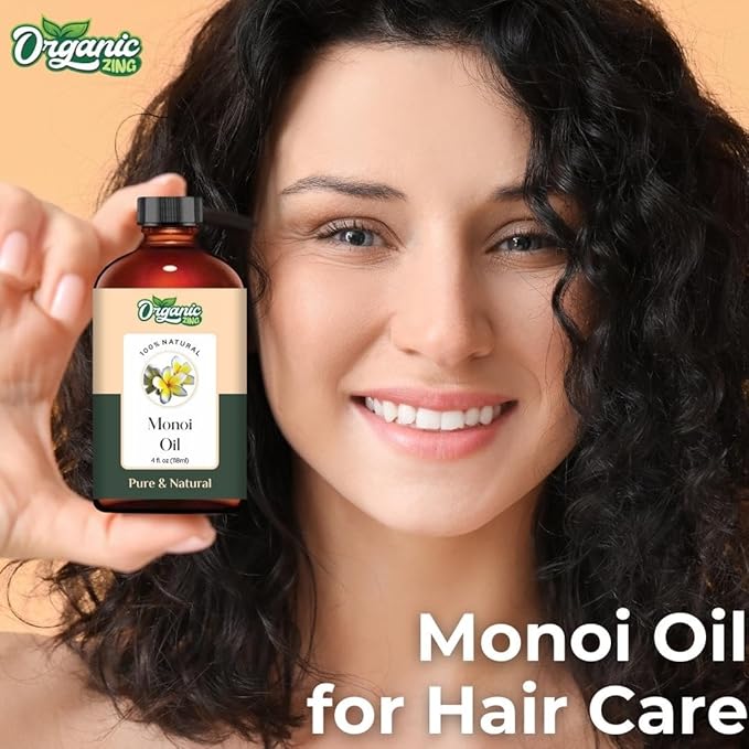 Monoi (Gardenia taitensis) Oil | Pure & Natural Essential Oil for Aroma & Diffusers, Skincare & Haircare - 118ml/3.99fl oz