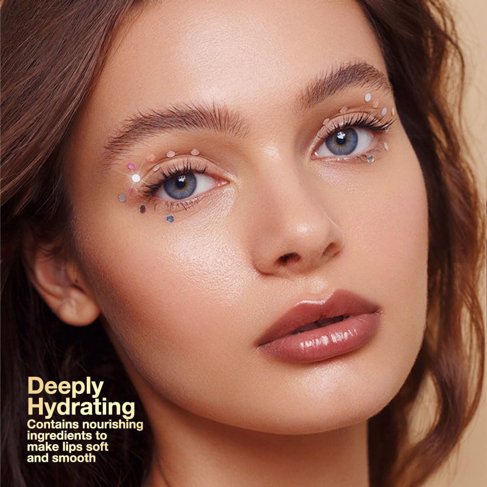 Honey Tinted Lip Stain Lip Balm Lip Gloss Lipstick, Sheer Hydrating Lip Stains Tint, Moisturizing Lip Color for All Skin Tones, Nourishing Lip Balm with a Hint of Natural Black Cherry Tint