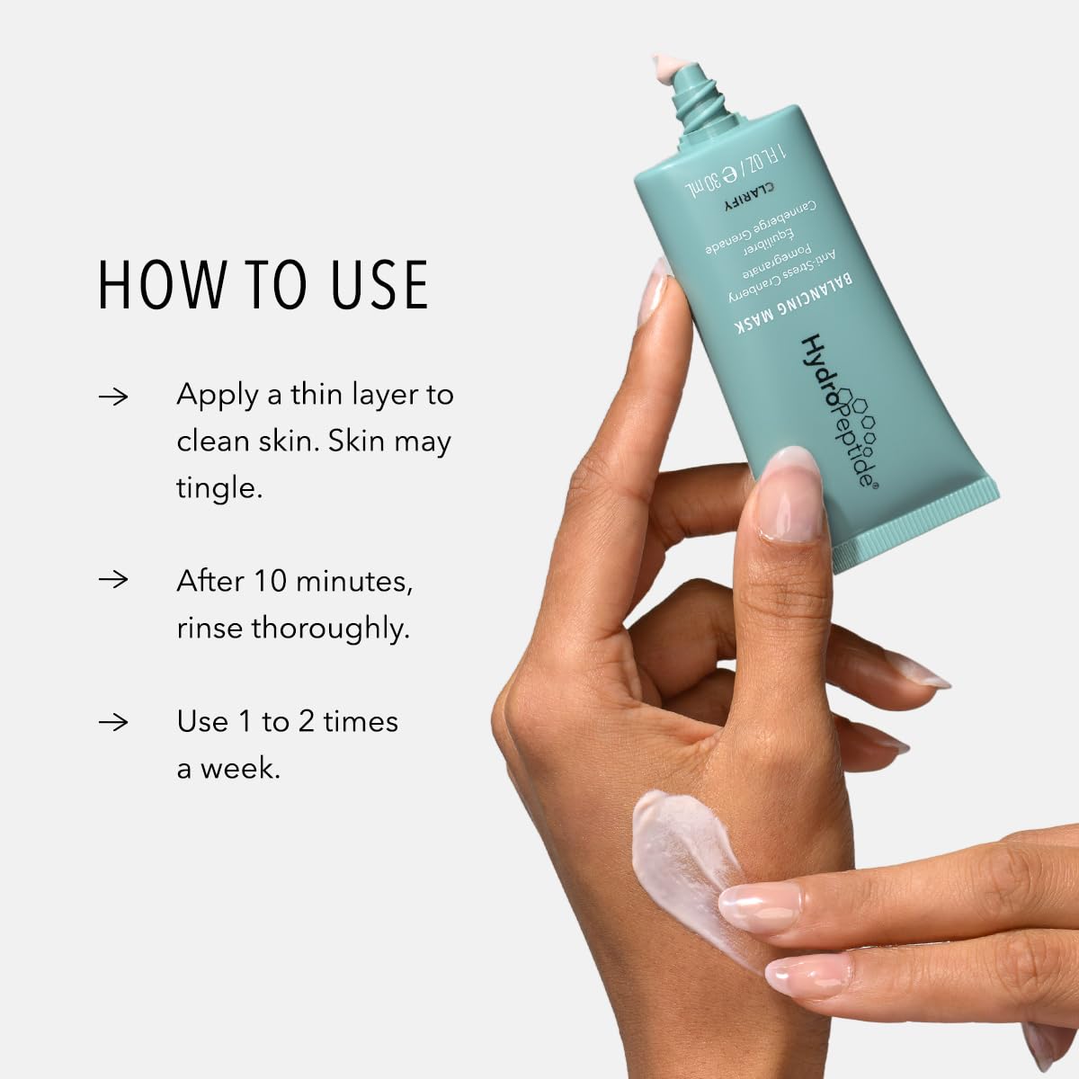 HydroPeptide Balancing Mask with Cranberry Pomegranate, 0.5 Fl Oz