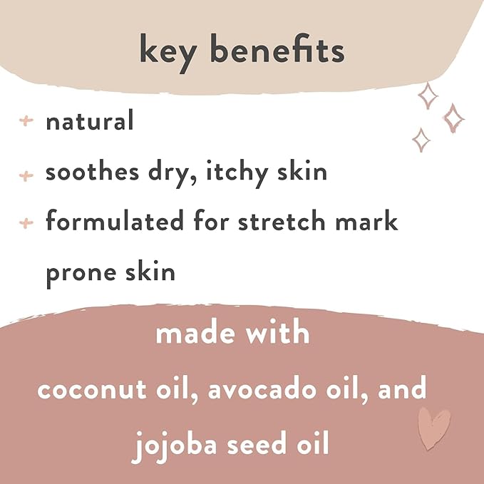 The Honest Company Honest Mama Hydrating and Soothing Glow On Body + Belly Oil | Plant Based, Hypoallergenic, Fragrance Free | 4.2 fl oz