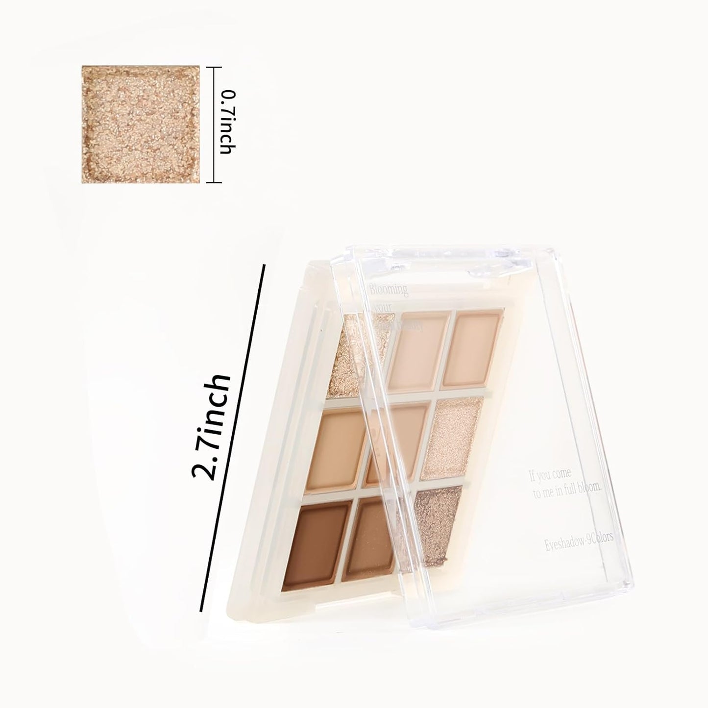 Boobeen Nude Eyeshadow Palette - Matte and Shimmer Makeup, Highly Pigmented Creamy Eye Shadow Powder, Create a Neutral Eye Look, Long Wearing