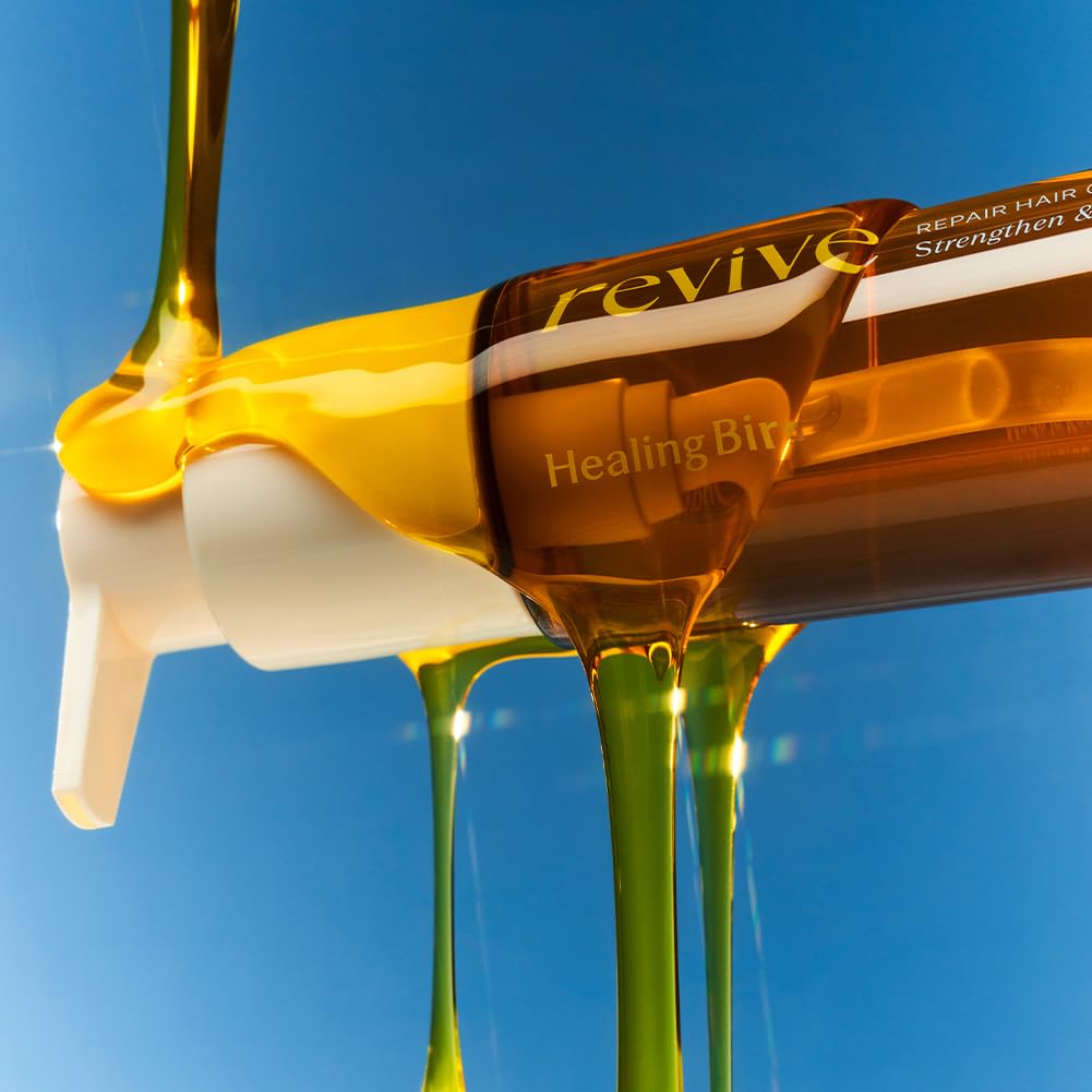 Revive Hair Oil 70ml (2.37 fl.oz) | Nourishing & Volumizing Hair Strengthening Treatment | For Dry, Damaged Hair & Scalp | Restores Shine & Moisture | Cold-Pressed Argan Oil Formula