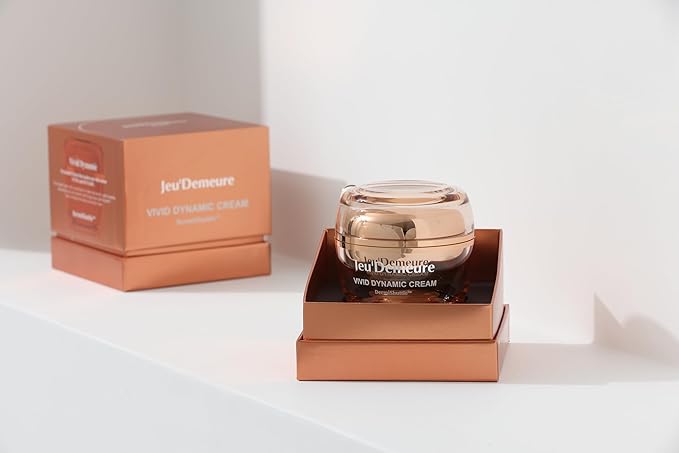 JEU'DEMEURE Vivid Dynamic Cream with Peptides Moisturizer, Exosome 200,000ppm for Glowing, Deep Hydrating, Anti-Aging and Rich Texture, Suitable Korean skincare for face and dry skin 1.69 fl oz