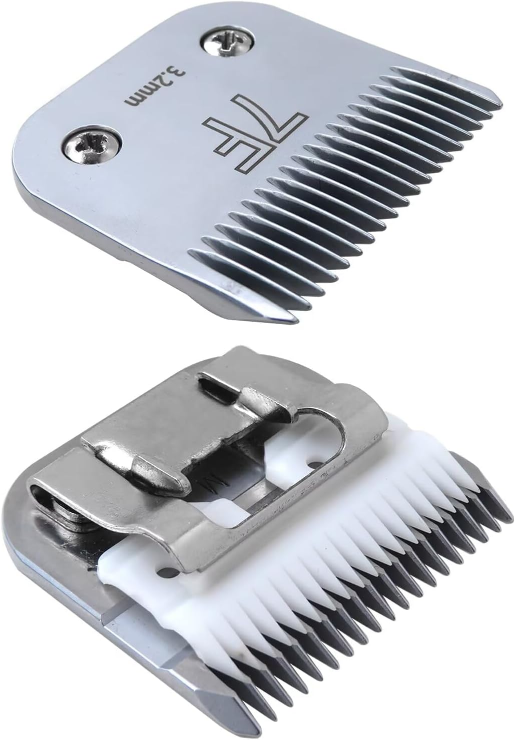 New Detachable Hair Clipper Blade Replacement,Ceramic Blade Compatible for Andis Detachable Blade Clippers AG, AGC, BDC, BG, DBLC, FHC, MBG, SMC Pet Hair Gromming,(1/8")(3.2mm) by INGQI