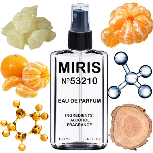 MIRIS No. 53210, Inspired by Molecu 01 Mandarin, Long-Lasting Unisex Eau de Parfum for Women & Men, Spray 3.4 Fl Oz / 100 ml