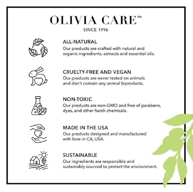 Peppermint & Aloe Hair Scalp Serum by Olivia Care - Natural & Vegan Ingredients - Invigorate, Soothe, Calm, Hydrating Scalp Treatment - Prevent Dryness - 4 FL OZ