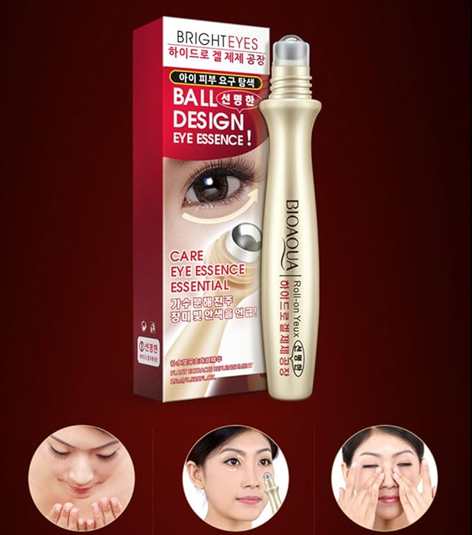 BIOAQUA Gold Essence Collagen Eye Cream Anti Dark Circle Wrinkle Repairing Ball-Pen Plant Extracts Moisturize Charm