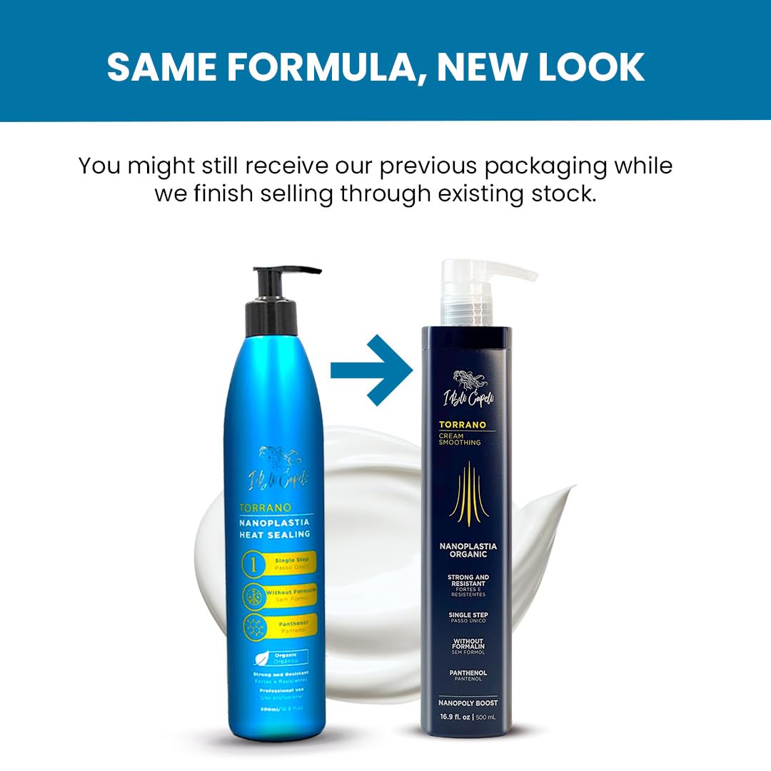 I Belli Capelli Torrano Keratin Kit, Keratin Hair Treatment Straightening in 1 Step (500ml) + Argan Oil Mask (500g)-Nanoplastia Keratina para Alisar el Pelo Sin Formol- Progressiva (2 pack)