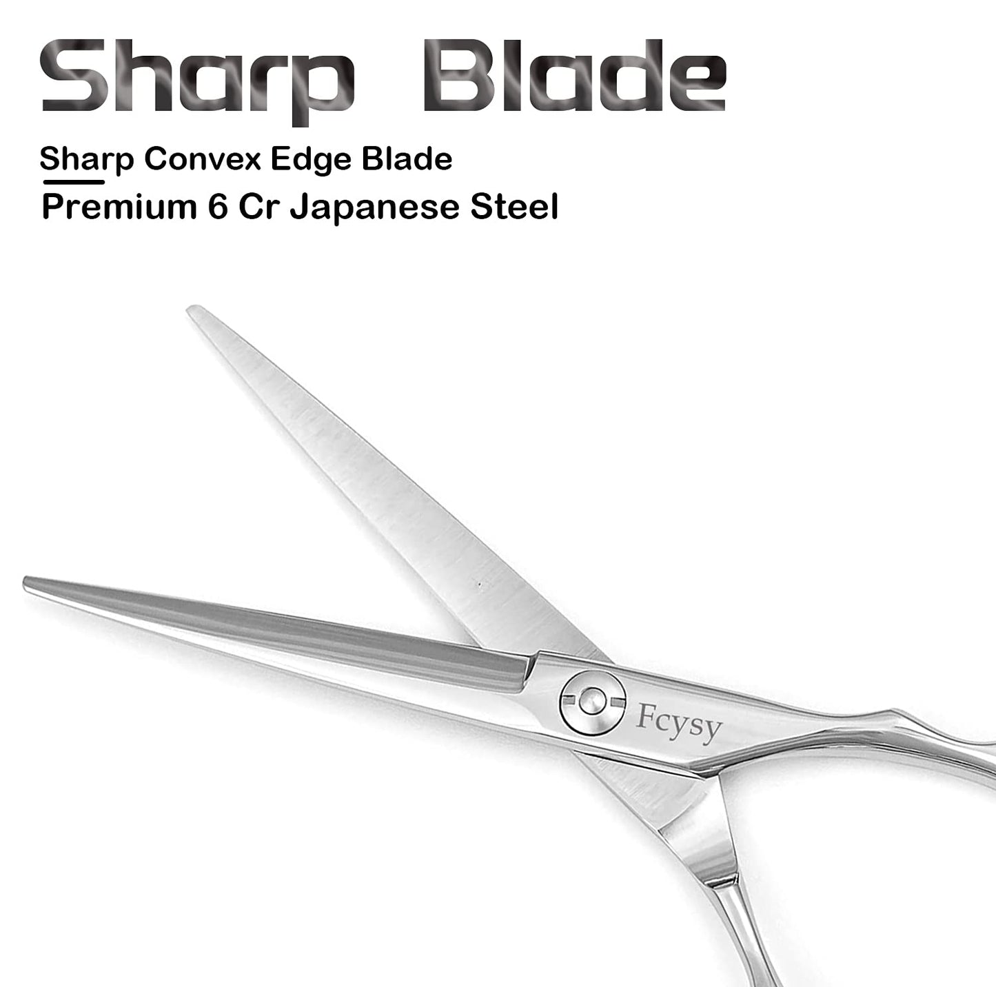 Hair Cutting Scissors- Fcysy 6” Professional Hair Shears Barber Haircut Hairdresser Scissors, Tijeras De Peluqueria Professional, Trimming Shears for Women Men