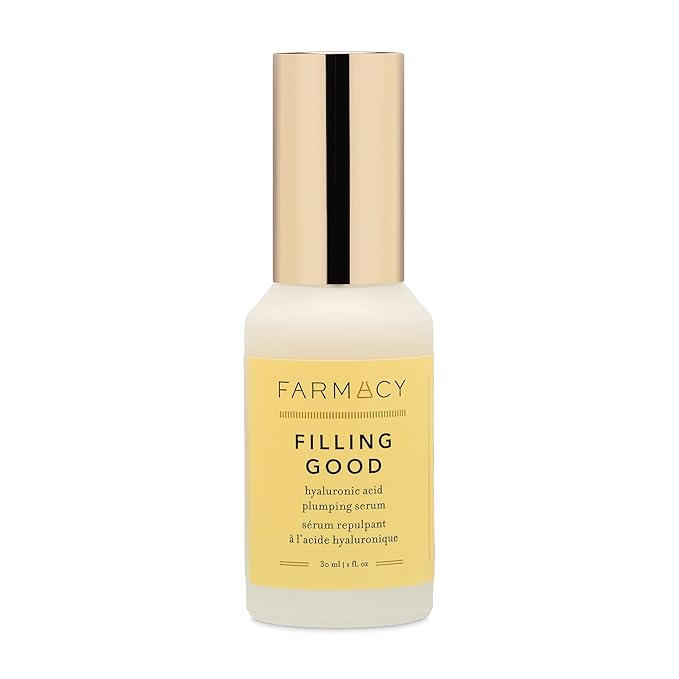 Farmacy Hyaluronic Acid Serum for Face - Filling Good Anti Aging Skin Care + Hydrating Face Serum - Plumping + Smoothing Wrinkle Serum to Visibly Firm Skin for a Youthful Complexion (30ml)