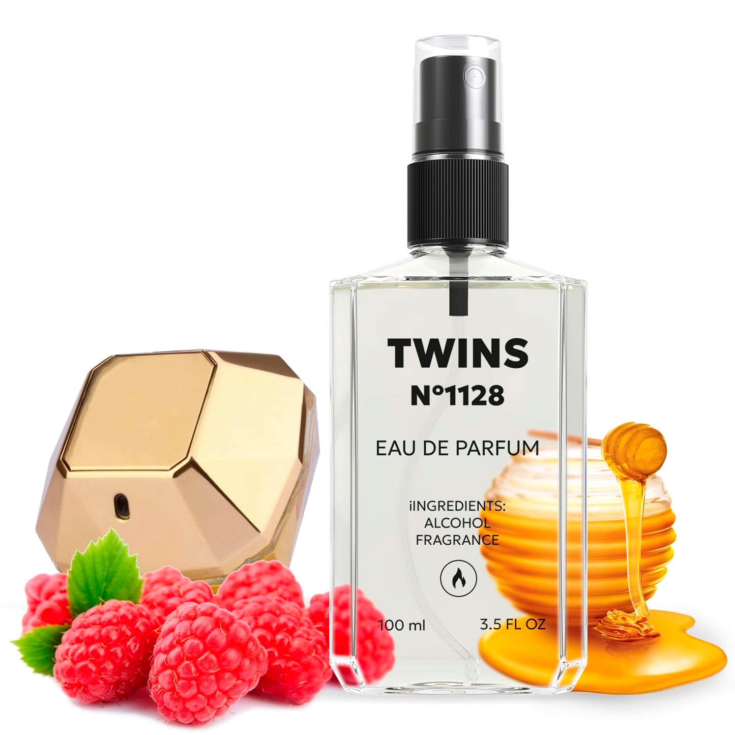 TWINS Impression of Lad. Mil | Perfume for Women Eau de Parfum | No.1128 | 3.4 Fl Oz / 100 ml