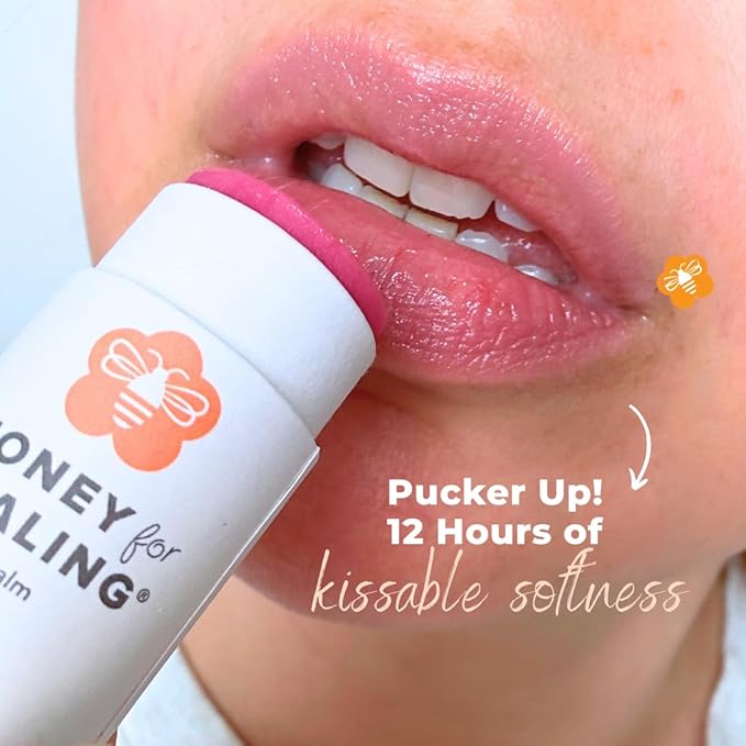 Ultra-Hydrating Tinted Formula Made with Manuka Honey 15+ UMF, Coconut Oil, Beeswax | 12+ Hour Moisture, Zero Waste Recyclable Tube | Lip Moisturizer & Color in One 0.25 oz / 7 gr (Soft Rose)