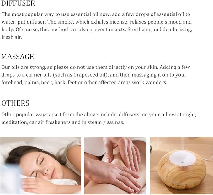 Grape Essential Oil 100% Pure Oganic Plant Natrual Flower Essential Oil for Diffuser Message Skin Care - 10ML