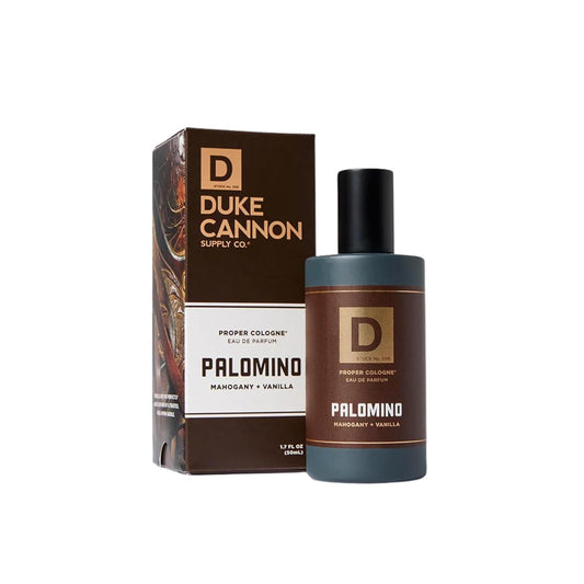 Duke Cannon Proper Cologne Palomino | Men's Eau de Parfum | Mahogany and Vanilla | Subtle, Long-Lasting Natural Scent | 1.7 fl oz