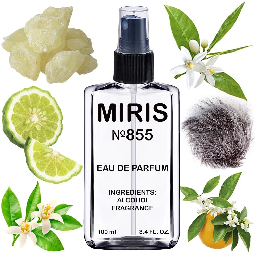 MIRIS No. 855, Inspired by Tm Cologne, Long-Lasting Unisex Eau de Parfum for Women & Men, Spray 3.4 Fl Oz / 100 ml