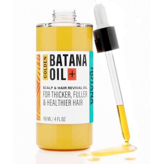 Golden Batana Oil | Dr Sebi Organic Hair Growth Oil from Honduras for Fuller, Thicker & Healthier Hair | 4 oz