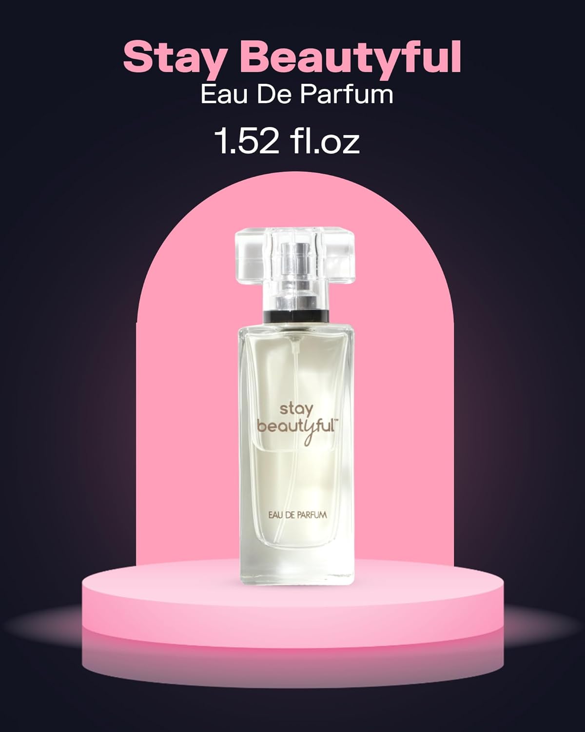 PB ParfumsBelcam Stay Beautiful Eau De Parfum Spray for Women, Floral and Fresh Fragrance, Long-Lasting Scent for Day & Night Wear, Elegant Perfume for Women, 1.52 fl.oz. (45ml)