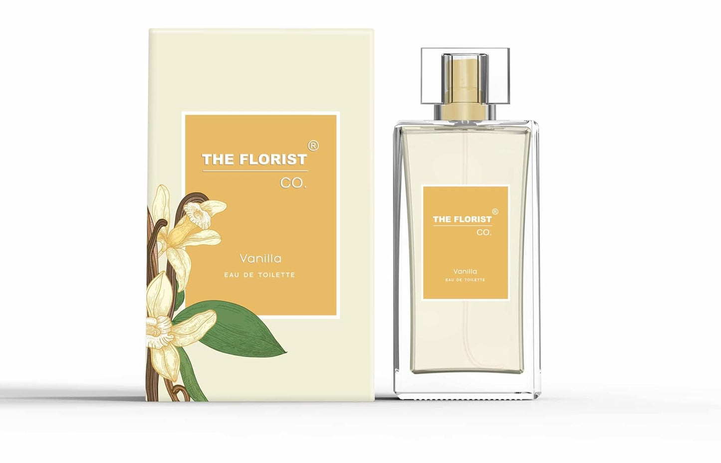 The Florist Co. Eau de Toilette Perfume, Floral Fragrance, Long-Lasting Fresh Scent (Vanilla)