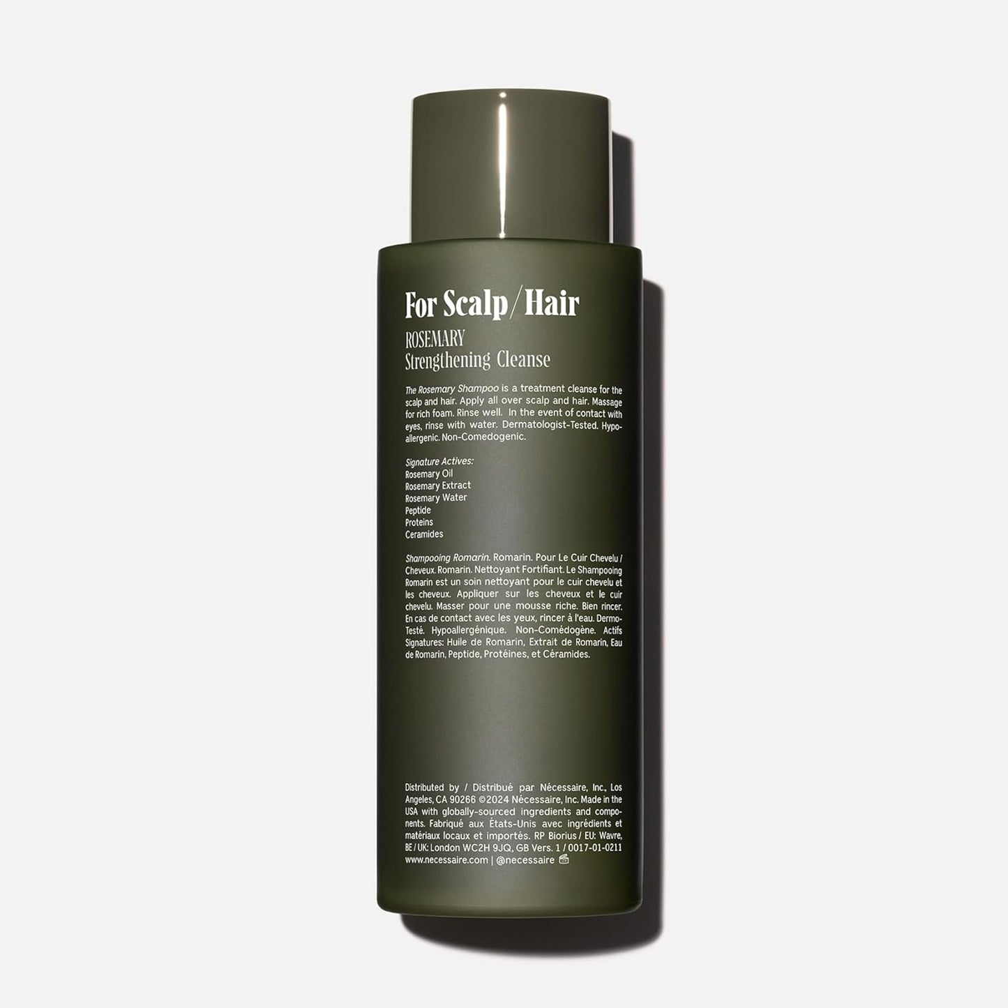 Nécessaire Rosemary Shampoo | Multi-Protein Strengthening Cleanse For Thinning Hair. For Women + Men. Good For All Hair Types/Textures. Free Of Sulfates. Color-Safe. 250 ml / 8.4 oz