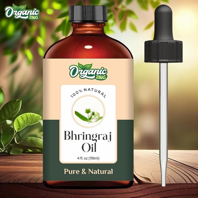 Bhringraj (Eclipta alba) Oil | Pure & Natural Carrier Oil for Skincare, Hair Care & Massage - 118ml/3.99fl oz