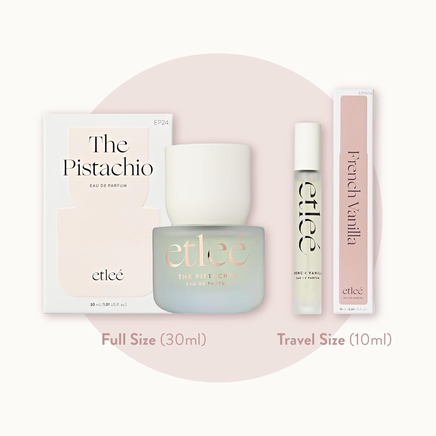 The Pistachio Eau de Parfum 1.01oz, Gourmand Floral Long Lasting Perfume With Vanilla, Amber, Musk, Sandalwood & Coconut, Layerable Luxury Fragrance for Women & Men for Everyday Wear