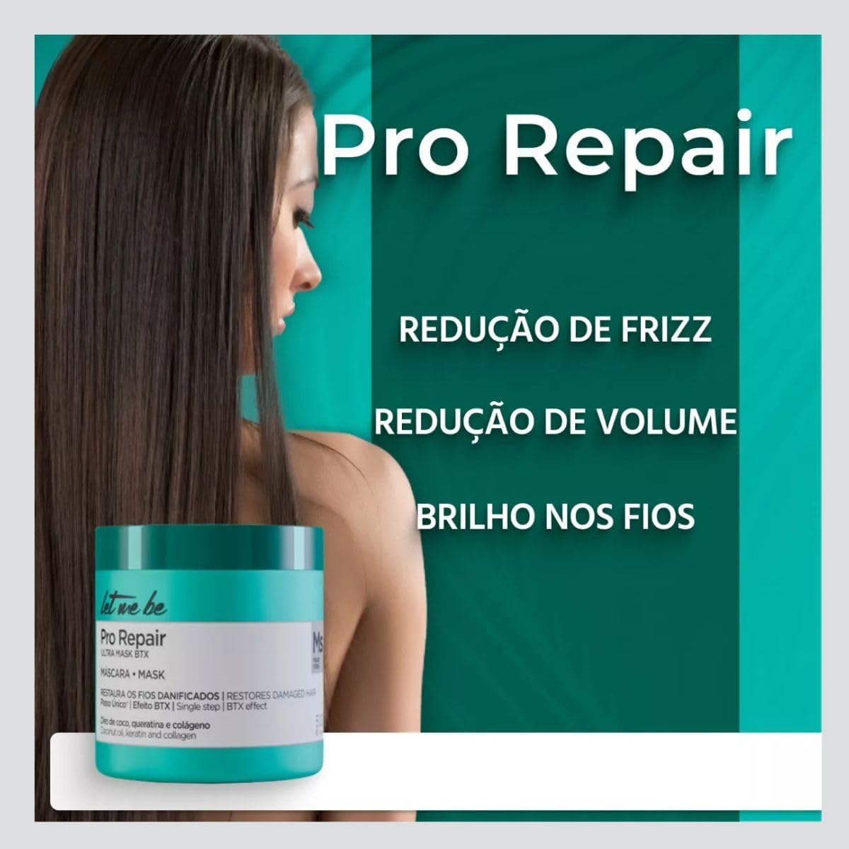 Let Me Be Pro Repair Ultra Mask BTX 1kg / 35.27 oz – Deep Conditioning Hair Mask for Damaged, Dry, Bleached, or Chemically Treated Hair – Intense Nourishment, Shine & Smoothness – Pro Repair
