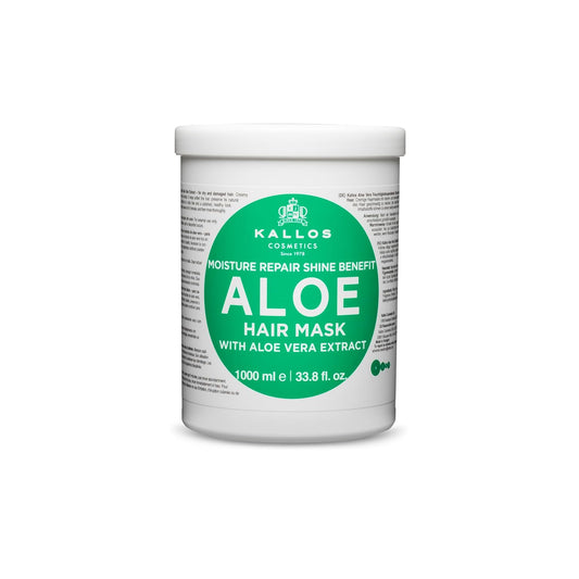Kallos KJMN Aloe Moisture Repair Shine Hair Mask with Aloe Vera Extract & Vitamins 1000 ml – 33.81 Fl Oz