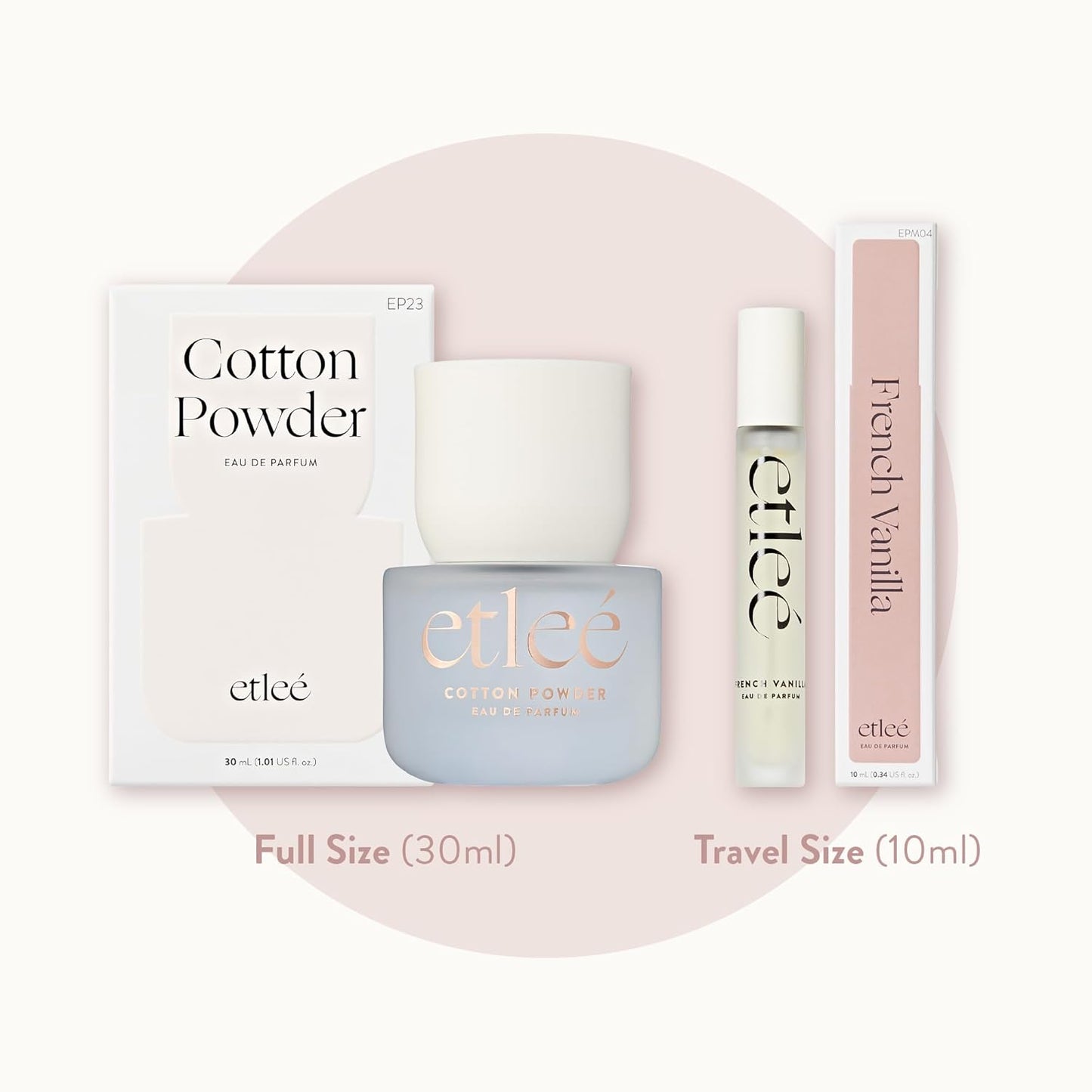 Cotton Powder Eau de Parfum 1.01oz, Aldehydic Musk Long Lasting Perfume With Sandalwood, Black Pepper, Orchid, Lily & Rose, Layerable Luxury Fragrance for Women & Men for Everyday Wear