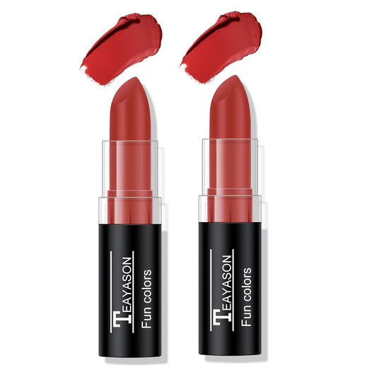 2Pcs Red Face Body Paint Stick, Easy to Blend Face Body Paint for Baseball/Football/Halloween/Costume Vampire/Joker/Clown Makeup Cream Red Eye Black