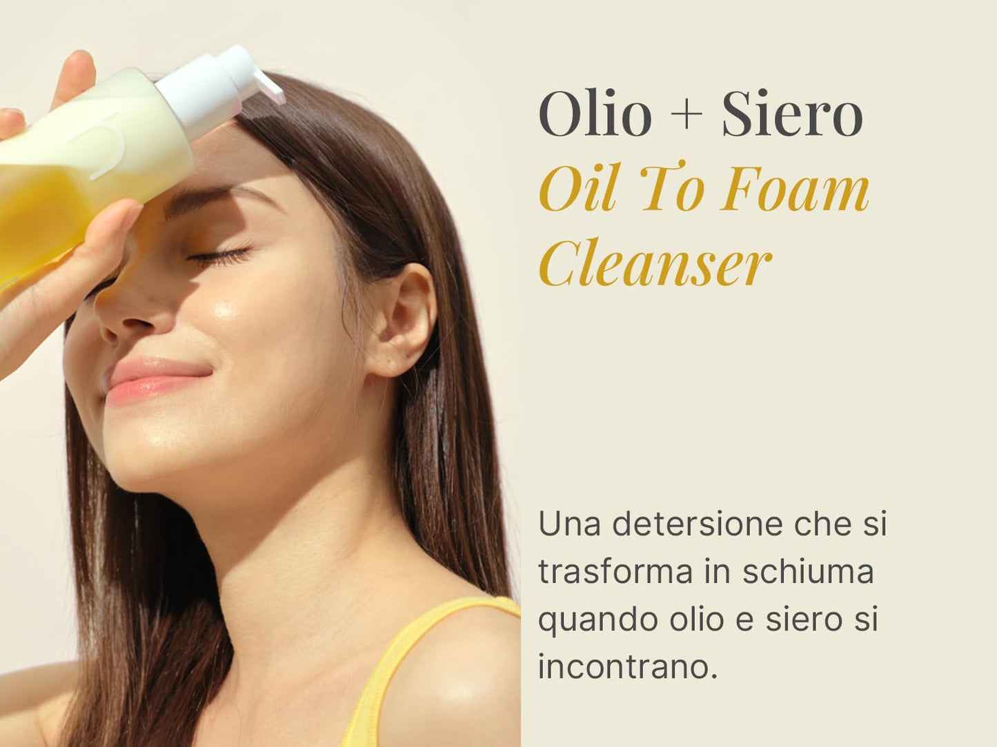 HAMEL Double Shot Oil To Foam Cleanser - Deep Pore Cleansing and Makeup Removal with Jojoba Oils, Lactobacillus and AHA - Skin Irritation Free, Korean Skincare for All Skin Types, 6.76 fl.oz.