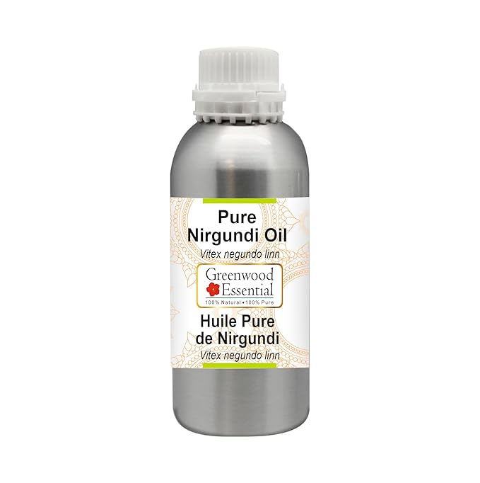 Pure Nirgundi Oil (Vitex negundo Linn) Natural Therapeutic Grade for Hair, Skin & Aromatherapy 1250ml (42 oz)