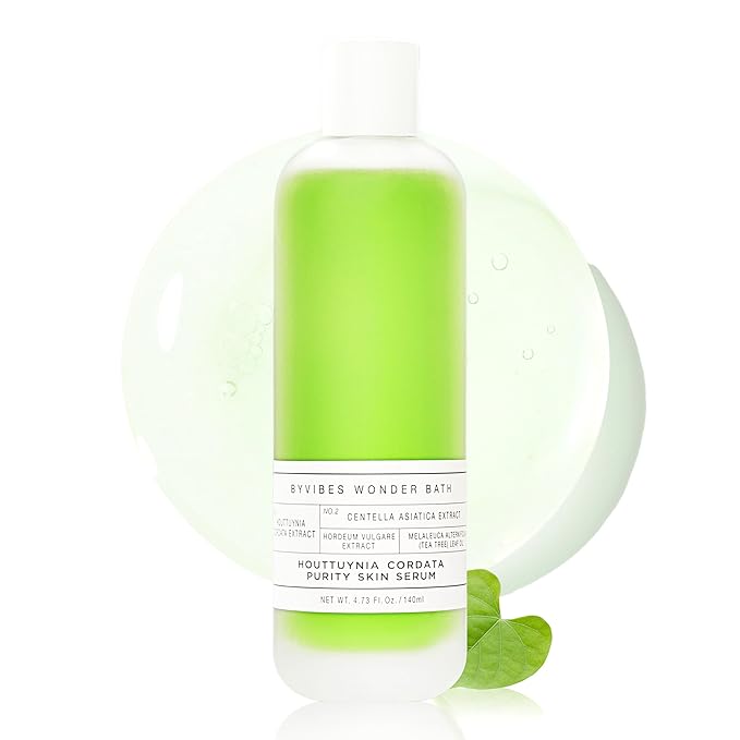 Houttuynia Cordata Purity Skin Serum - Hydrating & Soothing Heartleaf Face Serum with Centella Asiatica, Korean Skin care for All and Sensetive Skin, 4.73 Fl Oz (140ml)