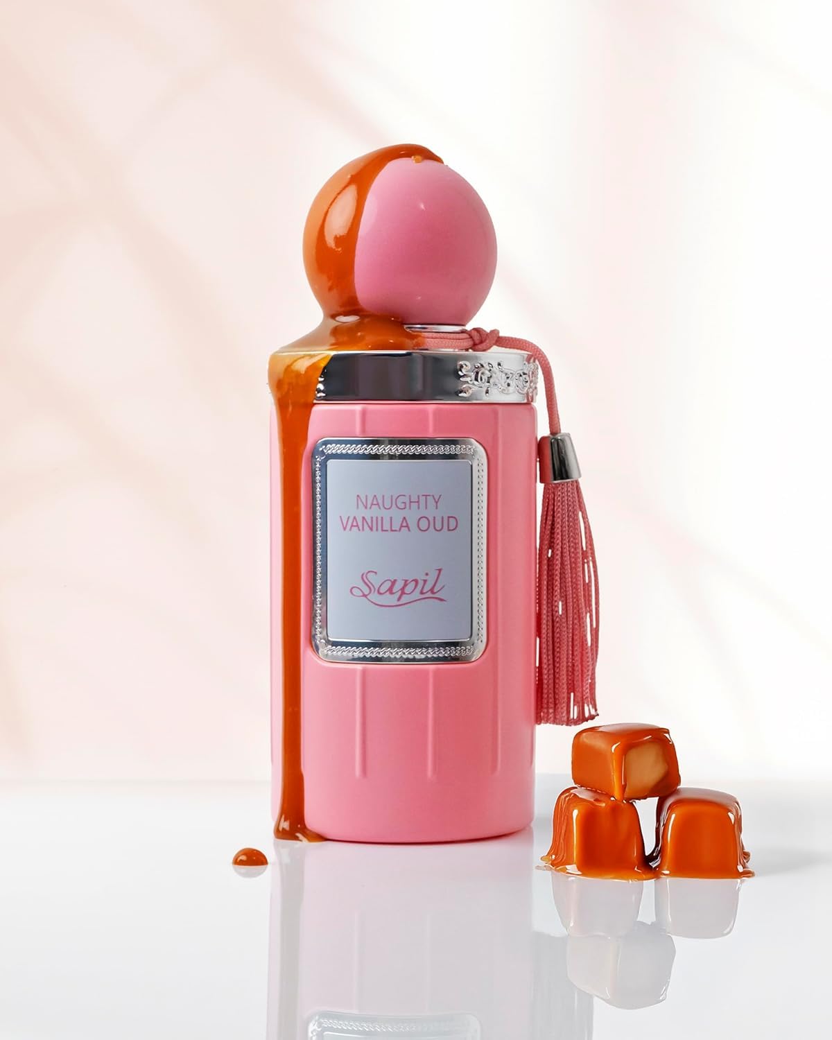 Sapil Naughty Vanilla Oud Eau De Parfum for Women – Long-Lasting Sweet Vanilla & Caramel Perfume with Musk, Amber & Oud – Luxury Arabic Gourmand Fragrance – 3.38 oz