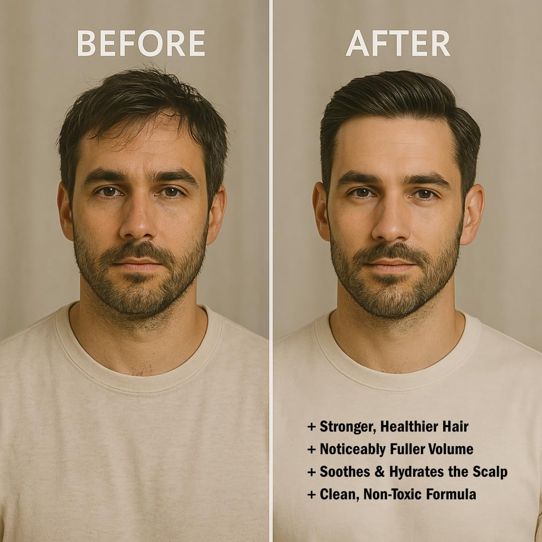 HygieneLab Men's Hair Care Duo– EWG Verified Shampoo (10 fl oz) & Conditioner (10 fl oz) – Fragrance-Free, Paraben-Free Duo for All Hair Types – Gentle Cleanse & Hydration with Premium Formula