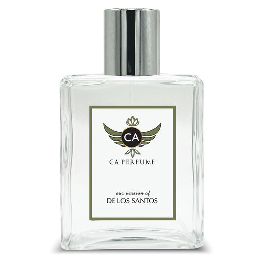 CA Perfume Impression of De Los Santos for Women and Men Eau De Parfum Floral Scent Long Lasting Unisex Fragrance Signature Scent for Day and Night Wear 3.4 Fl Oz 100ml