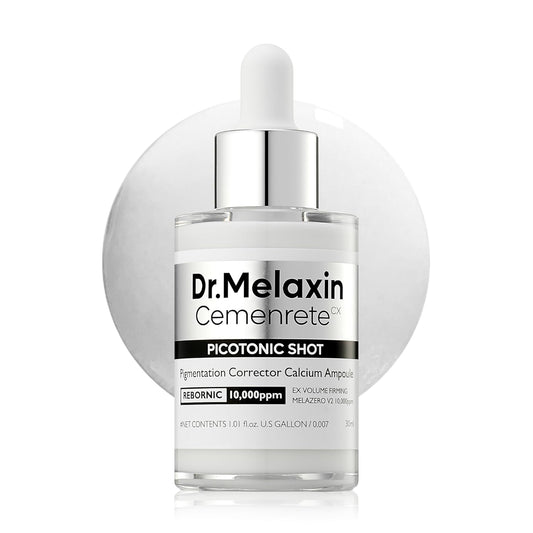 Dr.Melaxin Cemenrete Picotonic Shot Calcium Ampoule for Even Skin Tone & Skin Clarity Anti-aging Dark spot care 1.01 fl.oz.